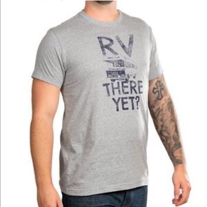 NWT RV There Yet? Camping Graphic Gray Tee Sz Medium, Brand: State Of Mine